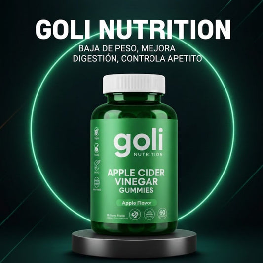 GOMITAS GOLI  VINAGRE DE MANZANA - Baja de peso y regula tu apetito en poco tiempo