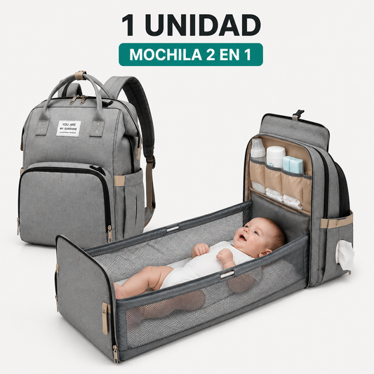 PROMO MOCHILA PAÑALERA 3 EN 1