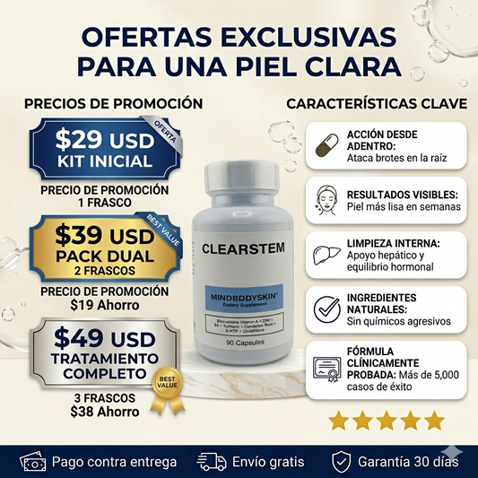 PROMOCION CLEARSTEM MINDBODYSKIN