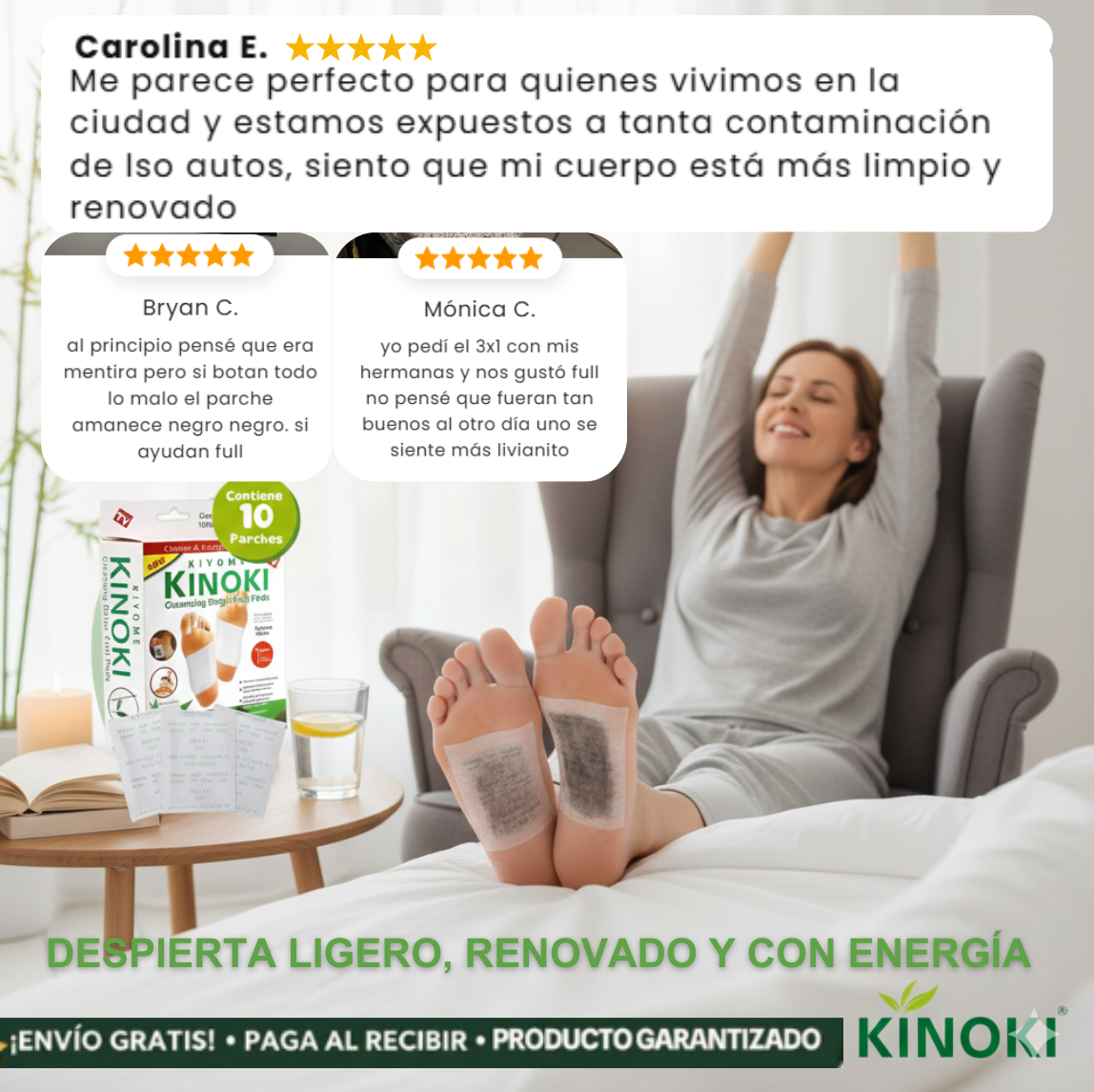 KINOKI PARCHES 3x1 y 3 cajas más de Regalo. ¡LLEVA 60 PARCHES Y DESINTOXICA TU CUERPO!