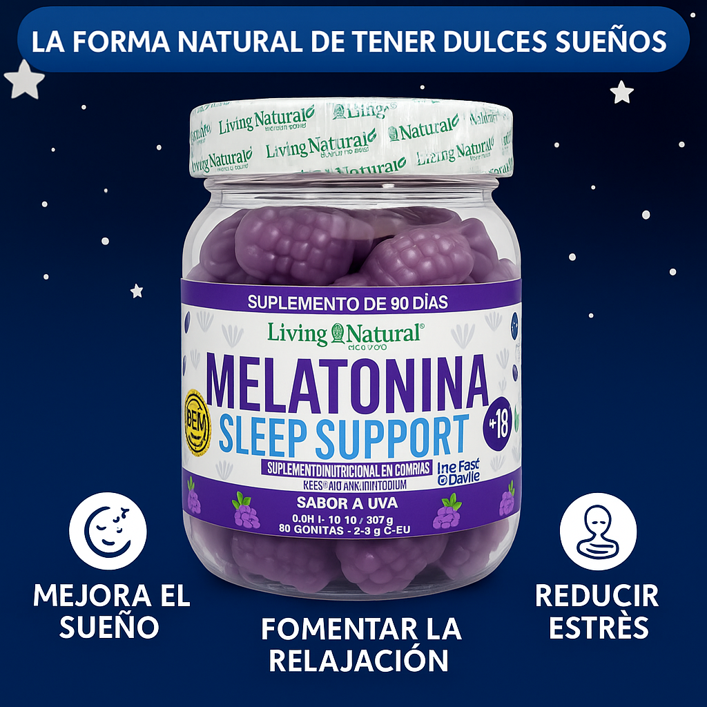 Gomitas de melatonina Sleep Support: para sueño profundo y despertar renovado